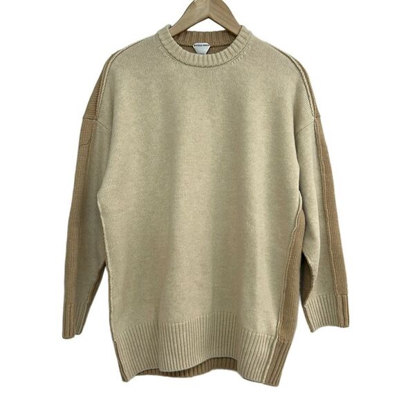 Bottega Veneta Long Sleeve Sweater XS Beige Brown